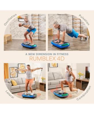 Rumblex 4D Vibration Plate – Triple Motor, 3D/4D Vibration for Whole Body Fitness