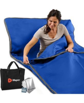 Infrared Sauna Blanket - Full Body Infrared Blanket with Low EMF Heat, 9 Temp Levels, Portable Sauna Blanket with Carry Bag