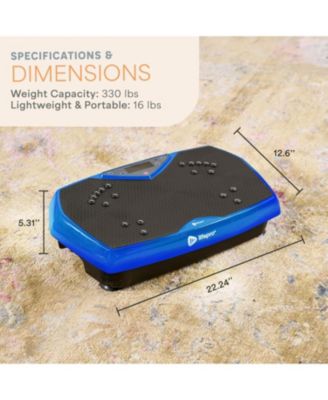 Vibration Plate Exercise Machine with Magnetic Acupoints – Full Body Vibration Platform Lymphatic Drainage Massager