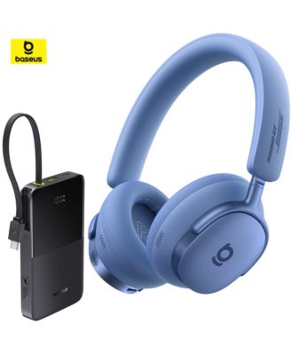 Inspire XH1 Wireless Headphones Bundle with 10,000mAh Power Bank, Adaptive Noise Cancelling, Hi-Res Over-Ear