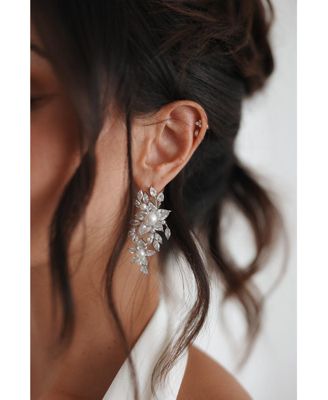 Royalist Pearl and Crystal Statement Earrings