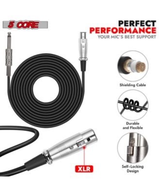 CoppereX 5-Core Dynamic Handheld XLR Wired Karaoke Microphone ND-807