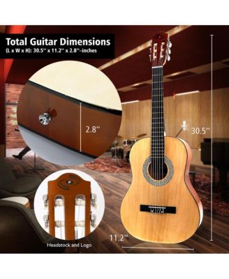 36" 3/4 Scale Classic Guitar Kit with Digital Tuner & Accessories - PGACLS82