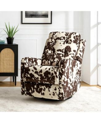 Arlette Transitional Swivel Recliner with Metal Base