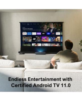 Thor T60 4K UST Laser TV, 4000 ANSI Lumens, Dolby Vision, HDR10, 120% BT.2020, Android TV, 100” from 7.2”