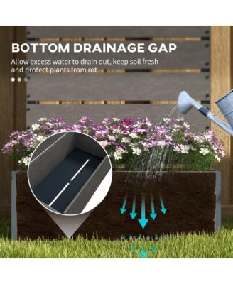 Raised Garden Bed with Trellis for Climbing Plants & Vines,