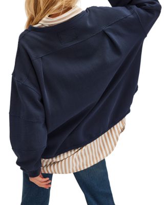 Women's Total Eclipse Ribbed Dolman-Sleeve T-Shirt