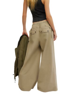 Women's Julien Wide Leg Pull-On Chino Pants