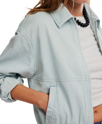 Women's Birdie Denim Collared Neck Jacket