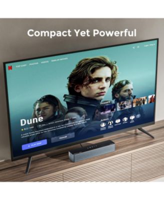 Poseidon D80 Boom 7.1 Channel Sound bar with Dolby Atmos, Surround sound system for tv, 500W - Black