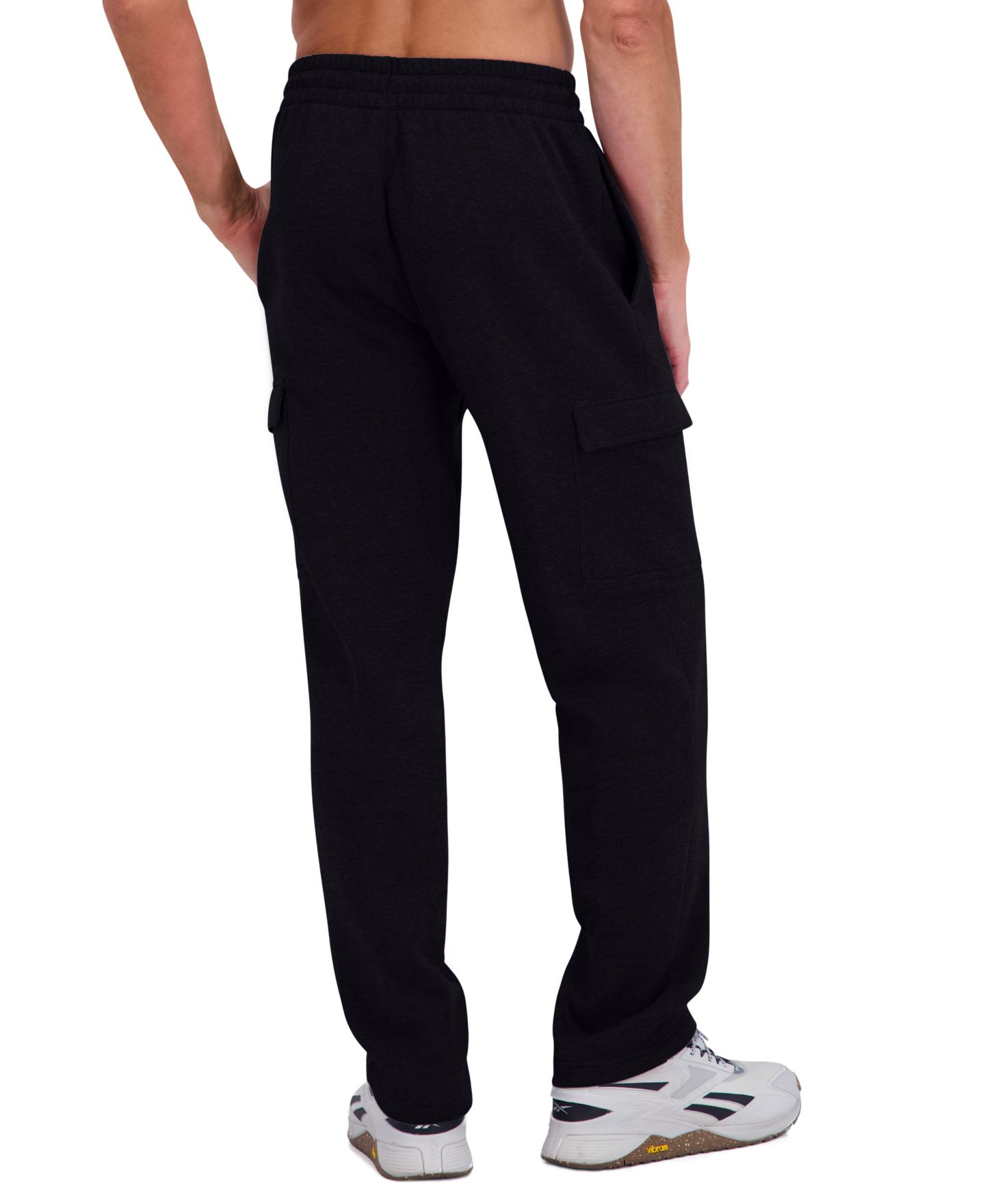Мужские брюки Reebok Fleece Cargo Regular-Fit, цвет: Чёрный — фото 3