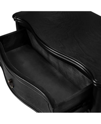 1 PC Solid Wood Spindle Legs Mauro Traditional 3-Drawer Nightstand