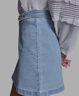 Women's Button Waist Mini Skirt