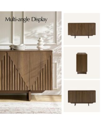 Modern Adamo 58"Wide 4 door Wood Sideboard