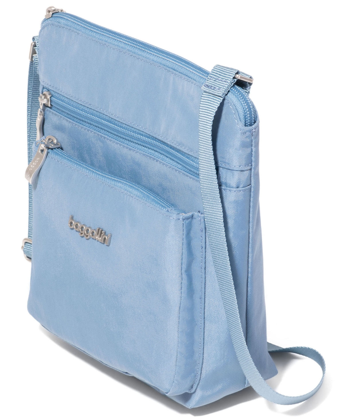 Baggallini Go Bagg Crossbody Bag With Rfid Wristlet In Blue