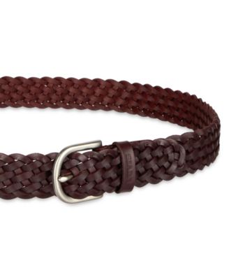 Women's Fully Adjustable Leather Braided Belt