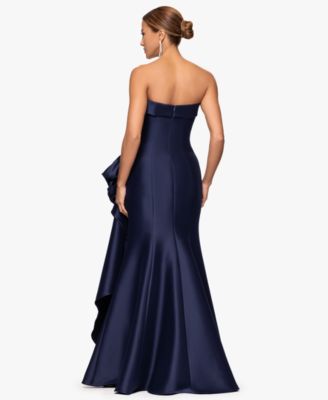 Petite Strapless Long Dress