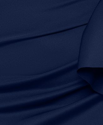 Plus Size V-Neck 3/4-Sleeve Dress