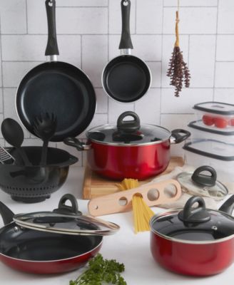 Nonstick Aluminum 20-Pc. Cookware Set