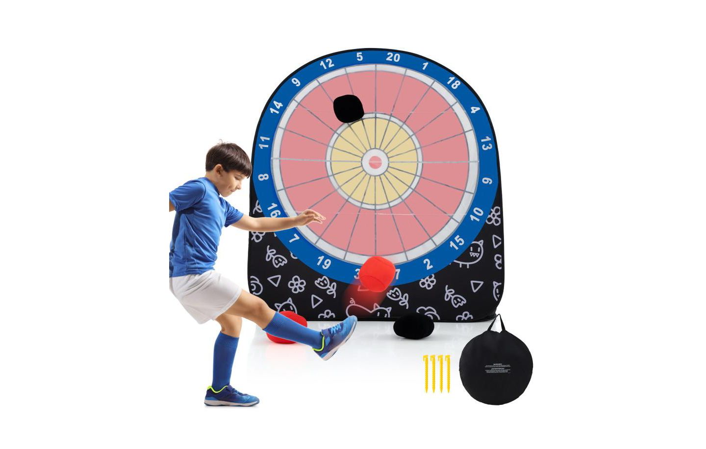 Детская игрушка Boyel Living Large Foldable Dart Board with 2 Game Modes and 4 Kick Balls, Ages 6+, цвет: Чёрный — фото 10