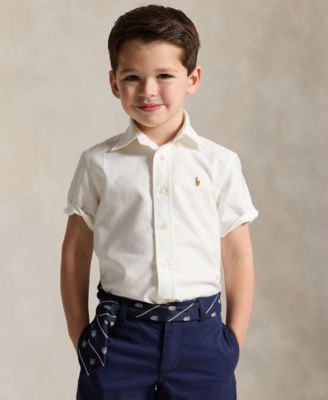 Boys' 2T-7 Oxford Short-Sleeve Shirt
