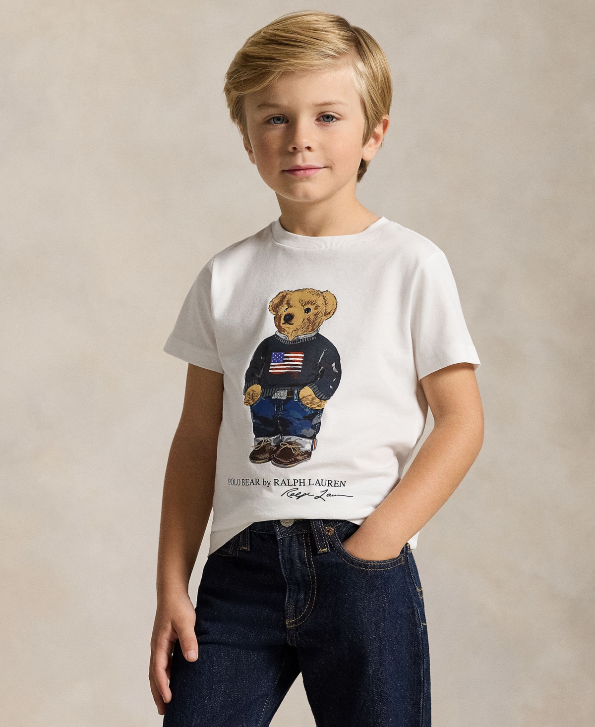 Polo Ralph Lauren Toddler and Little Boys Bear Jersey T-Shirt