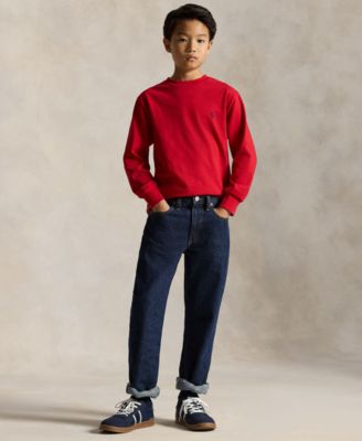 Boys' 8-20 Cotton Jersey Long-Sleeve T-shirt