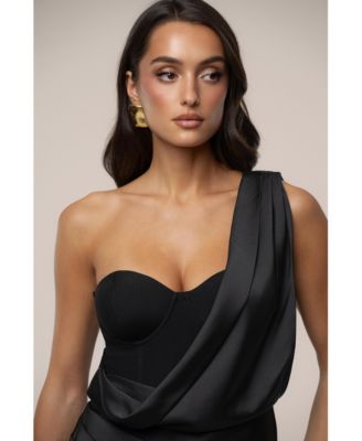 Women's Draped Radiance Maxi Dress