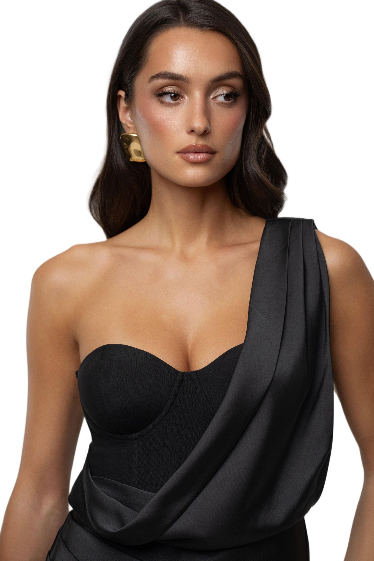 Women's Draped Radiance Maxi Dress