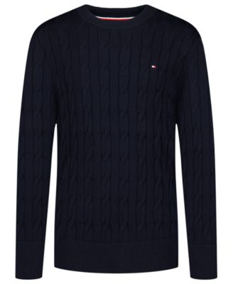 Tommy Hilfiger - Boys' 8-20 Cable Crewneck Sweater