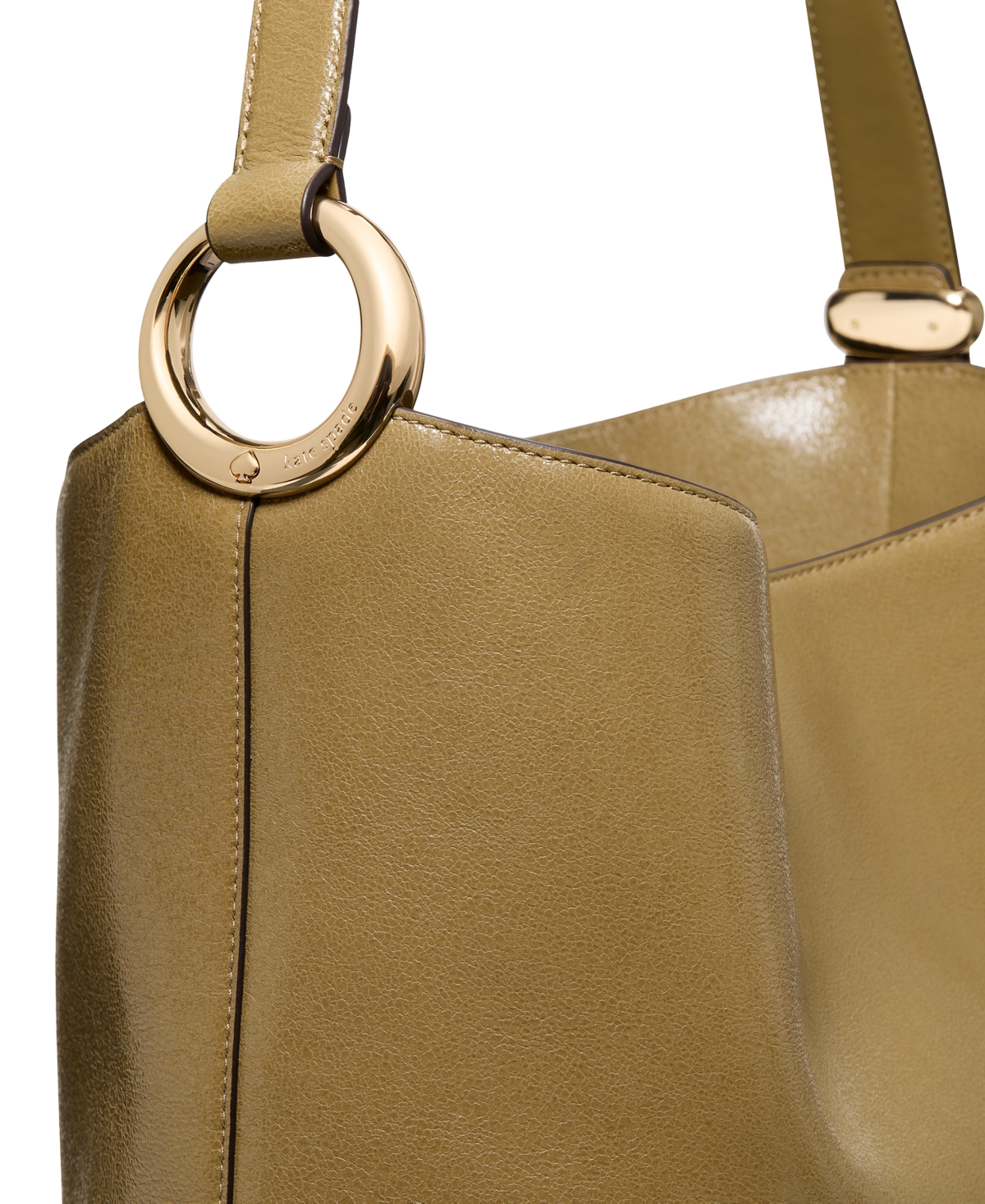 kate spade new york Halo Glazed Leather Bucket Bag