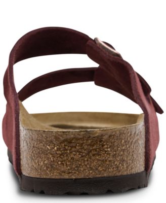 Men's Arizona Suede Leather Soft Footbed Sandals from Finish Line