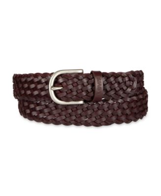 Women's Fully Adjustable Leather Braided Belt