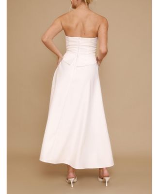 Women's Bandeau Satin Corset Dress