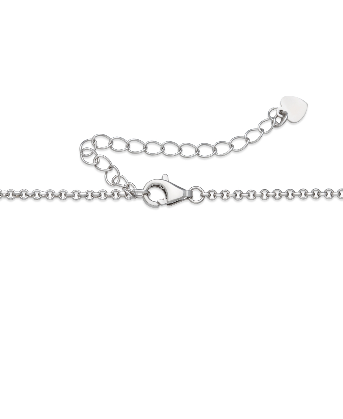 Macy's Dyed Jade Disc Shape Necklace In Sterling Silver In Silver