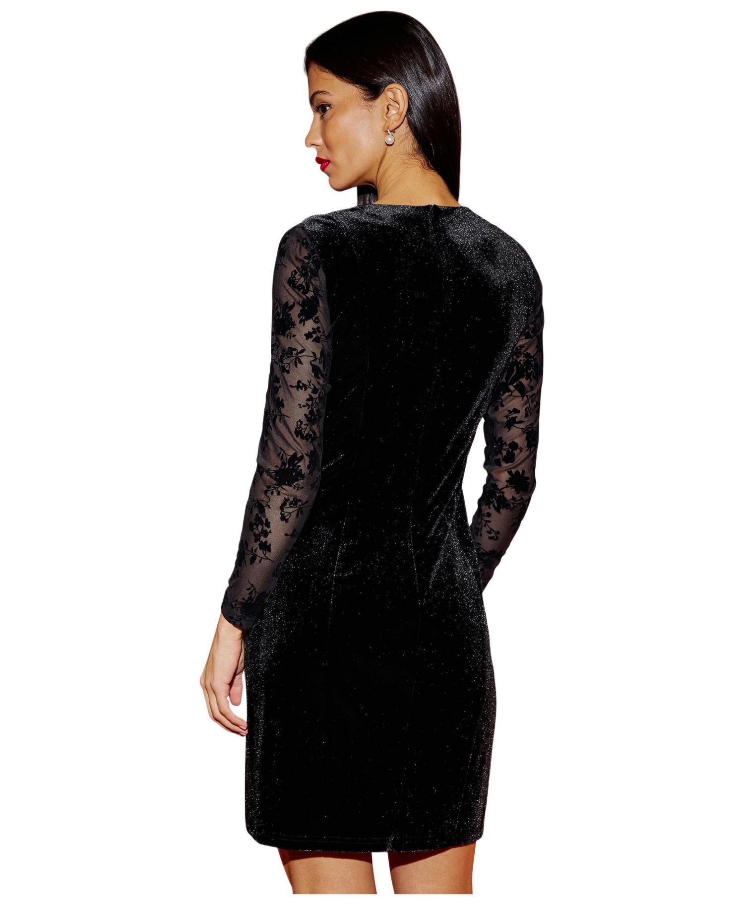 Women's Fitted Velvet Dress