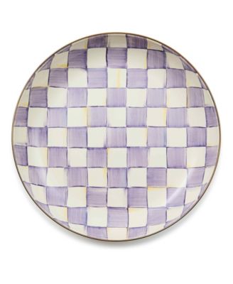 Violet Check Handmade Abundant Bowl