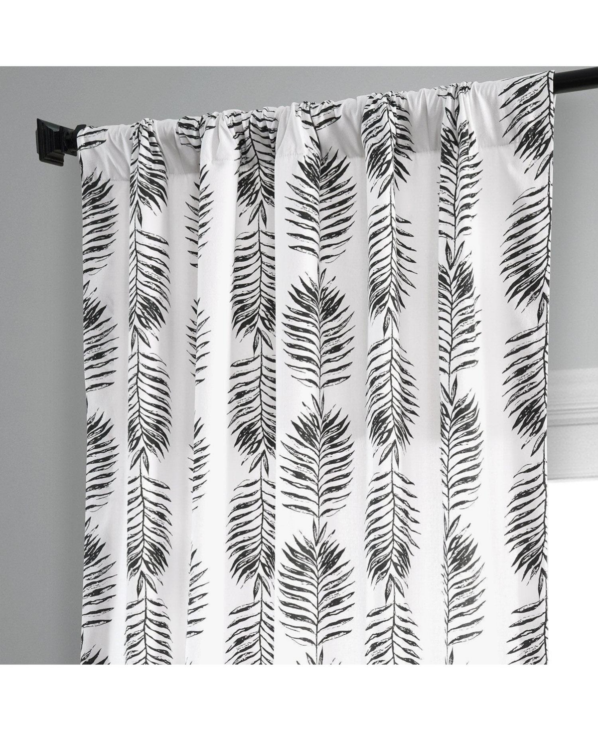 Half Price Drapes Sago Floral Printed Cotton Room Darkening Curtain