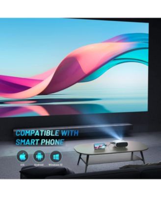 Mini Projector for iPhone, ELEPHAS 2024 Upgraded 1080P HD Projector, 8000L Portable Projector with Tripod and Carry Bag, Movie Projector Compatible with Android/iOS/Windows/TV Stick/HDMI/USB