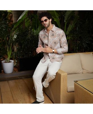 Men's Chesntnut Brown Gloomy Daisy Shirt