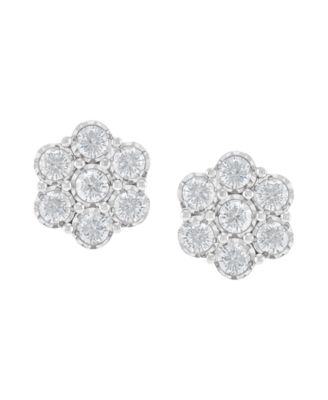 Forever Grown Diamonds - Lab-Grown Diamond Earrings (1 ct. t.w.) in Sterling Silver