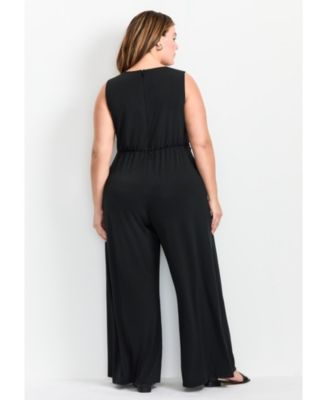 Women's Plus Size Audrey Twist Front Jumpsuit