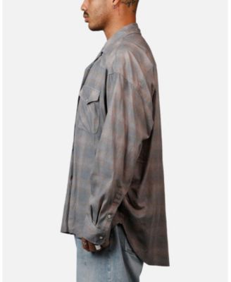 Men's Mem's Faded Print Flannel Shirt