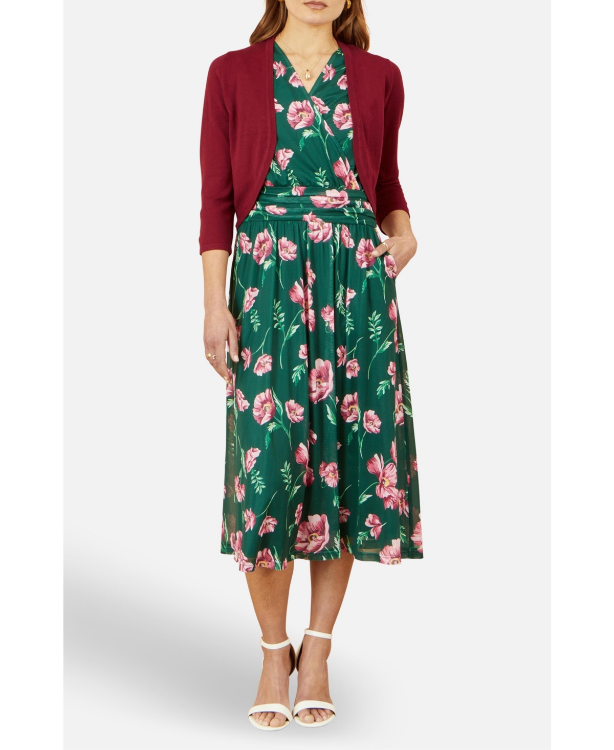 Yumi Women's Knitted Curve Bolero