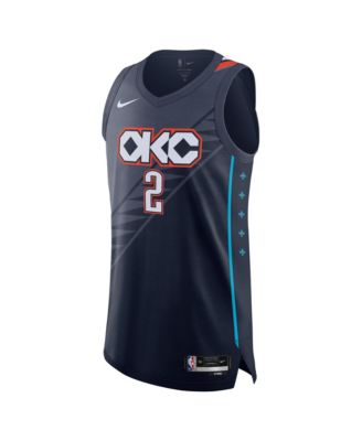 Men's and Women's Shai Gilgeous-Alexander Blue Oklahoma City Thunder 2025/26 City Edition Authentic Jersey