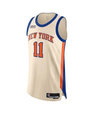 Men's and Women's Jalen Brunson Cream New York Knicks 2025/26 City Edition Authentic Jersey
