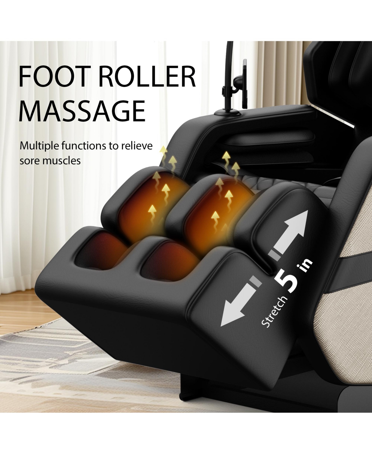 Boyel Living Massage Chair Recliner with Zero Gravity with Full Body Air Pressure