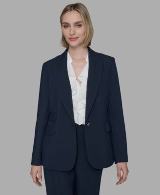 Women's Notched Lapel One Button Blazer