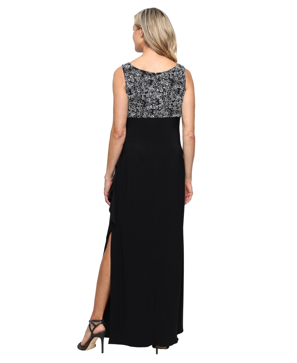 Alex Evenings Petite Long Empire Waist Cand Dress and Jacket, 2-Piece Set