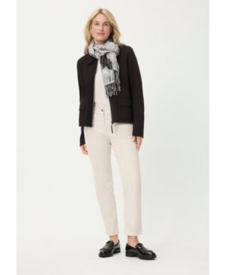 Women's Collared Zip Front Cardigan